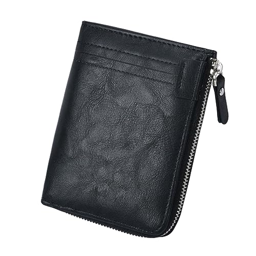 Garneck RFID Geldbörse Für Herren Mit Reißverschluss Karten Portemonnaie Aus Block-geldbörse Für Männer Praktische Kreditkartenetui Mit Organizer-Fach von Garneck