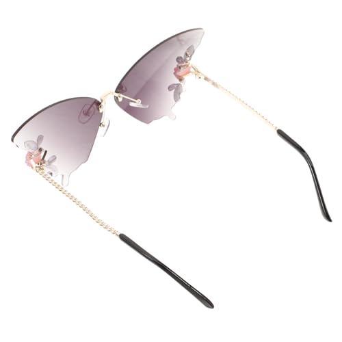 Garneck Randlose Schmetterlings-sonnenbrille mit Funkelnden Details Leichte Trendige Deko-brille für Damen und Teens Modisches Party-accessoire Vielseitig für Alltag und Strand Geeignet Garneck Randlose Schmetterlings-sonnenbrille mit Funkelnden Details Leichte Trendige Deko-brille für Damen und Teens Modisches Party-accessoire Vielseitig für Alltag und Strand Geeignet von Garneck