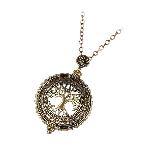 Garneck Hohl-out-lupenanhänger Mit Retro-design Für Damen Legierungs-halskette Mit Vergrößerungsfunktion Schmuck Für Alltag Und Besondere Anlässe von Garneck
