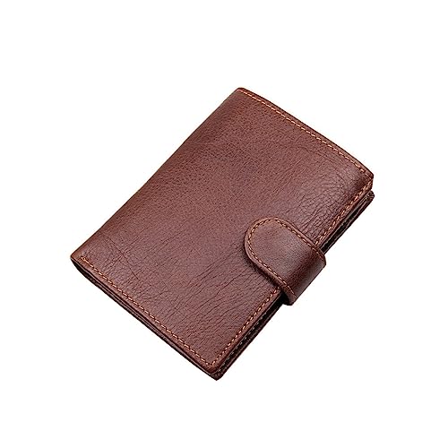 Garneck Retro Bifold Geldbörse für Herren Multifunktionale Portemonnaie mit Mehreren Kartenfächern Eleganter und Sicherer Geldbeutel Kaffee für Alltag und Besondere Anlässe von Garneck