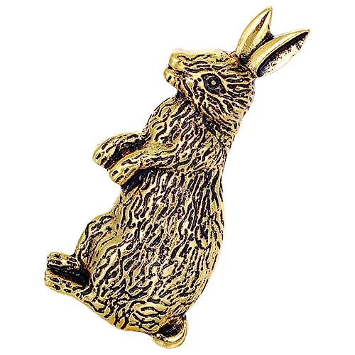 Garneck Retro Hasenbrosche für Damen Tierbrosche Legierung Dekorative Anstecknadel für Kleidung Mäntel Taschen und Hüte von Garneck