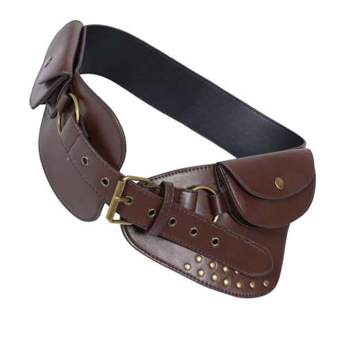 Garneck Retro Oval Hüfttasche für Damen Punk Renaissance Kostümzubehör Tragbar und für Festivals und Freizeitveranstaltungen von Garneck