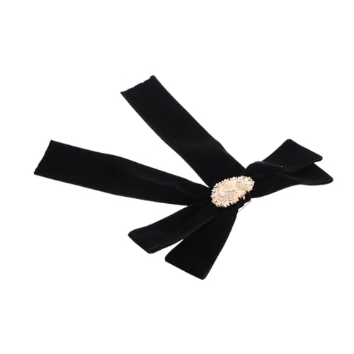 Garneck Retro Samt Brosche mit Großer Schleife für Damen Krawattennadel Vielseitige Dekoration für Hemden Taschen und Hüte Modisches Accessoire Samt von Garneck