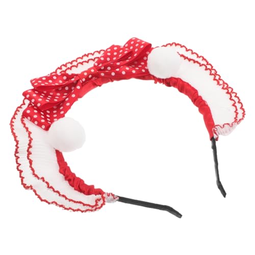 Garneck Retro Satin Spitze mit Pom Poms für Frauen und Mädchen für Partys Cosplay und Täglichen Gebrauch Design für Einen Femininen Look von Garneck
