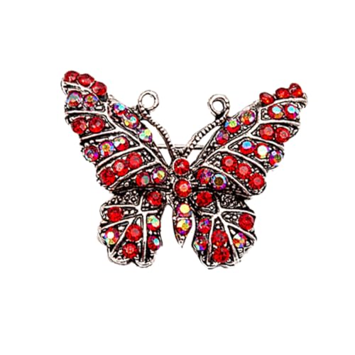 Garneck Rhinestone Schmetterlingsbrosche Retro Corsage mit Funkelnden Kristallen Eleganter Anstecker für Pullover Kleider Anzüge Stilvolle Damen Kleidung Accessoires von Garneck