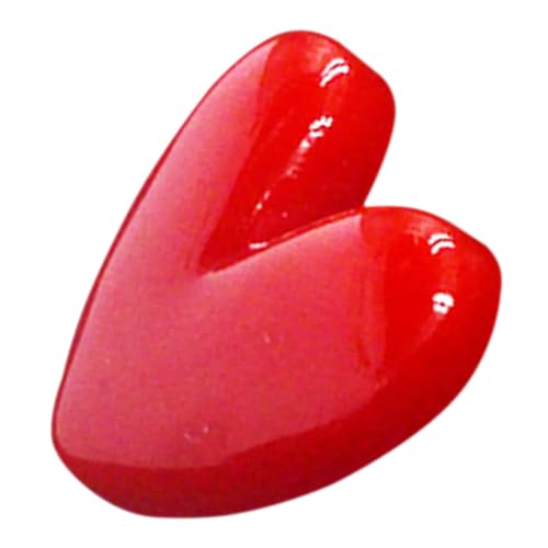 Garneck Rote Herz Brosche Anstecker Damen Kleidung Schmuck Pin Langlebig Party Hochzeit Accessoire Minimalistisches Design Liebe Symbol von Garneck