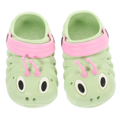 Garneck Sandalen Grün Sommer Strandschuhe Rutschfeste Leichte Hautfreundliche Geschlossene Zehen Badeschuhe für Jungen Mädchen Bequeme Alltagsschuhe von Garneck