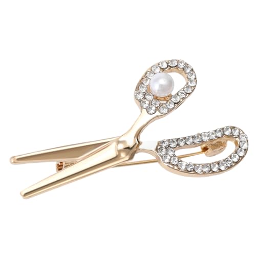 Garneck Strass Brosche für Herren Scherenförmige Anstecknadel Legierung Modisches Accessoire für Anzüge Elegantes Design für Feiern und Anlässe Kleidung Zubehör von Garneck