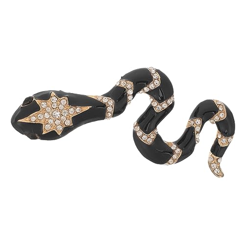 Garneck Schlangenbrosche aus Robustem Metall mit Strass Kreative Tier anstecknadel für Kleidung Rucksack Hut und Anzug Modisches Geschenk für Damen und Herren von Garneck