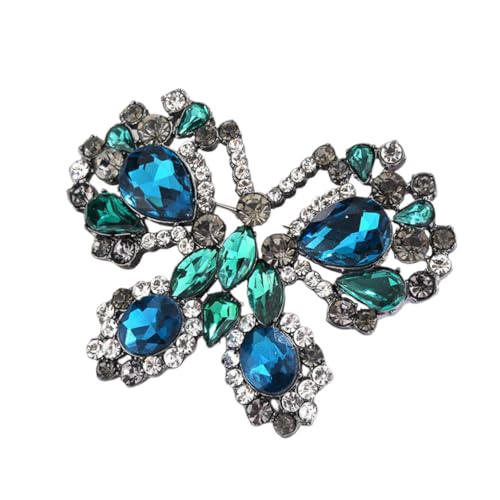 Garneck Schlichte Schmetterling Brosche aus Langlebiger Legierung mit Funkelnden Strasssteinen Kleine Dekorative Anstecknadel für Damen Geeignet für Schals Taschen Kleidung und Hosen Garneck Schlichte Schmetterling Brosche aus Langlebiger Legierung mit Funkelnden Strasssteinen Kleine Dekorative Anstecknadel für Damen Geeignet für Schals Taschen Kleidung und Hosen von Garneck