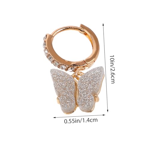 Garneck Schmetterlings Ohrhänger aus Leichtem Resin und Zinklegierung Süße Vintage Ohrringe für Damen für Partys Hochzeiten und Täglichen Gebrauch von Garneck