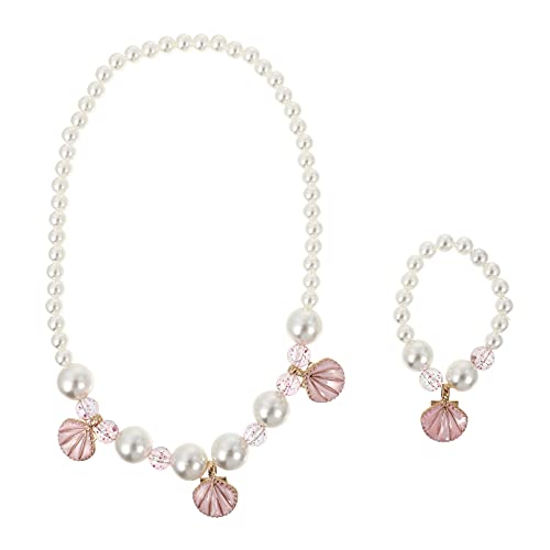 Garneck Perlenkette Armband Satz Für Kleine Mädchen Schmuckset Aus Kunststoff Pink Einfach Und Auszuziehen Für Geburtstagsfeiern Und Hochzeiten von Garneck