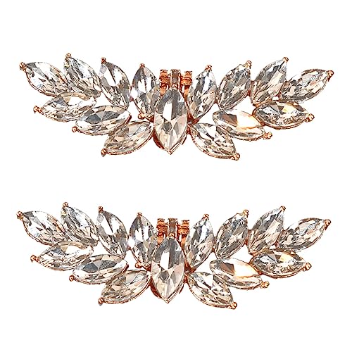 Garneck Schuhclips Strasssteinen Schmuck Abnehmbare Schuhschnallen Brautschmuck Eleganter Damenschuh Dekorative Schuhdekoration Wiederverwendbar Langlebig von Garneck