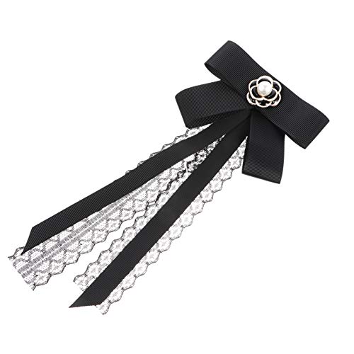 Garneck Broschenband Krawatte Schleife Fliege für Frauen Kreative Fliegenkrawatte Handgefertigtes Kleidungsaccessoire für Partys Weihnachten und Feiern von Garneck