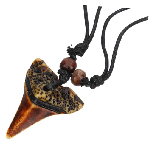 Garneck Shark Tooth Halskette Herren Vintage Tribal Design Langlebig Bequem Geeignet für Strandpartys Surfen Alltag Modisches Herren Schmuck Geschenk von Garneck