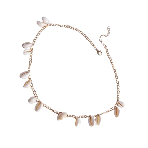 Garneck Shell Anhänger Halskette für Mädchen Kurze Clavicle Kette Einzigartiger Schmuck mit Schlichtem Design Tragbar für Alltag und Besondere Anlässe von Garneck