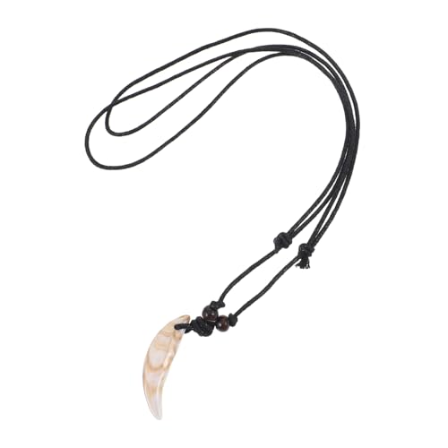 Garneck Acrylzahn Halskette Retro Zahn Anhänger Für Frauen Schmuck Aus Künstlichen Zähnen Mit Zahnanhänger Trendiges Design Verstellbare Kette Für Alltag Und Partys von Garneck