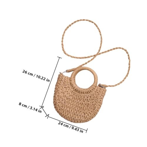 Garneck Sommer Crossbody Tasche Damen Geflochtene Strandtasche Handtasche Schultertasche Leicht Alltag Urlaub Freizeit Strand von Garneck