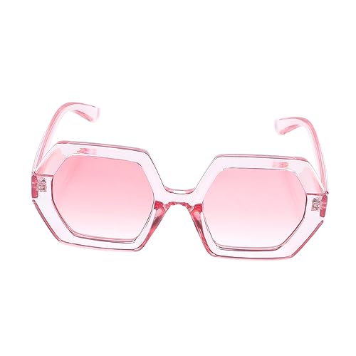 Garneck Sonnenbrille Damen Rahmen UV Schutz Vielseitige Strandbrille Party Brille Robust Stilvolle Polygonform von Garneck