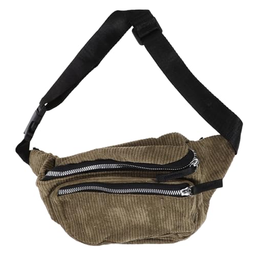 Garneck Kleine Crossbody Tasche Damen Cord Schultertasche Multifunktionale Gürteltasche Praktische Umhängetasche für Reisen Sport und Freizeit von Garneck