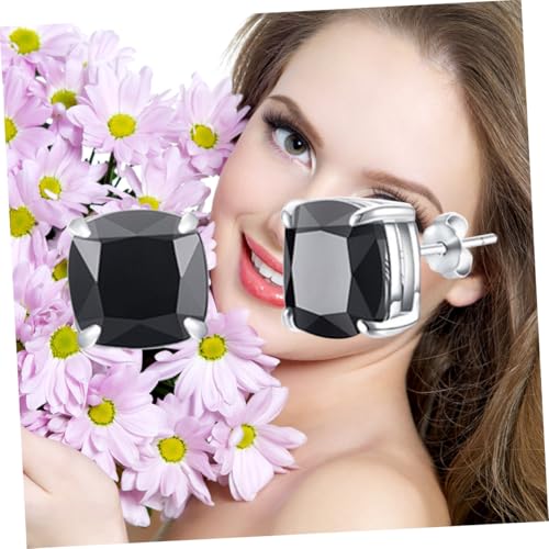 Garneck Sterling Silber Ohrstecker Damen mit Farbigen Zirkonia Leichter Schmuck Hypoallergen Eleganter Ohrschmuck für Alltag Party und Zwei Farben von Garneck