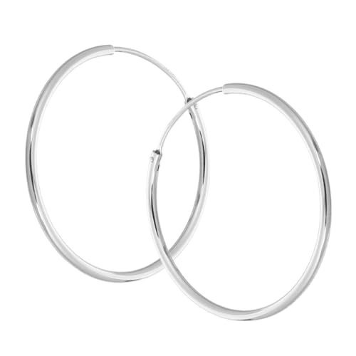 Garneck Sterlingsilber Creolen Große Runde Vintage Hoop Ohrringe Damen Leicht Elegant Alltag Party Schmuck Geschenk von Garneck