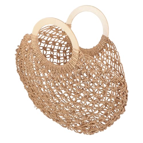 Garneck Strandtasche Damen Strohtasche Sommer Handgefertigt Holzgriff Große Kapazität Leicht Strand Einkaufstasche Party Alltag Reise Strandtasche Beach Tote Bag Garneck Strandtasche Damen Strohtasche Sommer Handgefertigt Holzgriff Große Kapazität Leicht Strand Einkaufstasche Party Alltag Reise Strandtasche Beach Tote Bag von Garneck