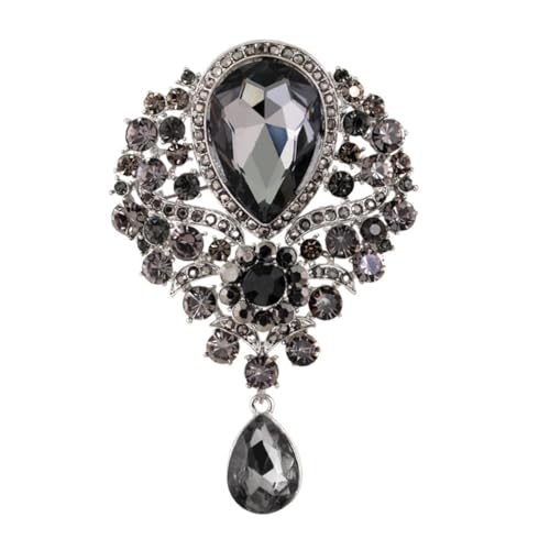 Garneck Strass Brosche Damen Anstecknadel Glänzend Schmuck für Mantel Kragen Bluse Accessoire Modisch Vielseitig Einsetzbar für Kleidung Taschen Hüte von Garneck
