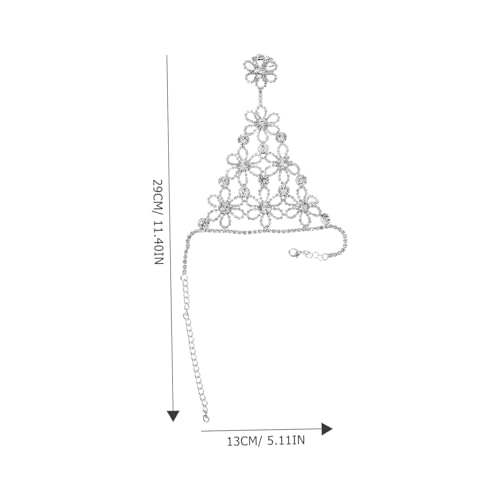 Garneck Strass Handkette mit Fingerring für Damen Brautschmuck Wasser Armband Verknüpfte Kette Leichter Schmuck für Hochzeit Party Festival und Alltag von Garneck