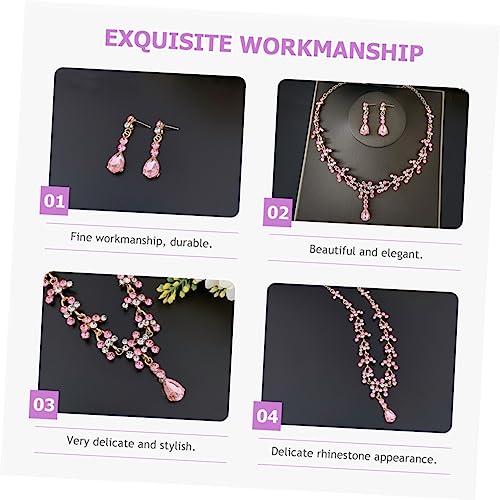 Garneck Strass Schmuck Set Damen Brautparty Rhinestone Wasserfall Halskette Ohrstecker Set Elegant für Hochzeit Fotoshooting Garneck Strass Schmuck Set Damen Brautparty Rhinestone Wasserfall Halskette Ohrstecker Set Elegant für Hochzeit Fotoshooting von Garneck