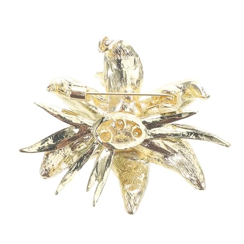 Garneck Strassbesetzte Lilienblüten Brosche Damen Elegante Anstecknadel für Anzug Kleid Schal Stola Vielseitiger Schmuck für Hochzeit Büro und Alltag von Garneck