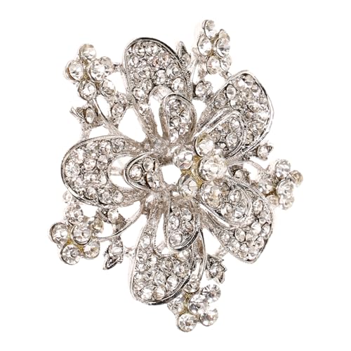 Garneck Strassbrosche Anstecknadel für Damen Korsage Legierung und Strass Langlebig Vielseitig für Kleidung Schals Hüte Hochzeit Party und Outfits von Garneck