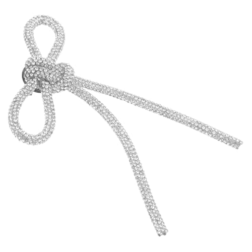 Garneck Strassbrosche Schleifen design mit Funkelnden Kristallen Vielseitige Anstecknadel für Damen Elegant für Anzüge Kleider Rucksäcke Modisches Accessoire für Partys und Festliche von Garneck