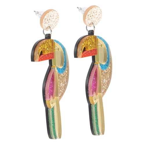 Garneck Stylische Parrot Ohrringe mit Pailletten Kreative Dangle Ohrringe für Damen Modischer Schmuck für Partys Dating und Freizeit und Langlebige Ohrpendel von Garneck