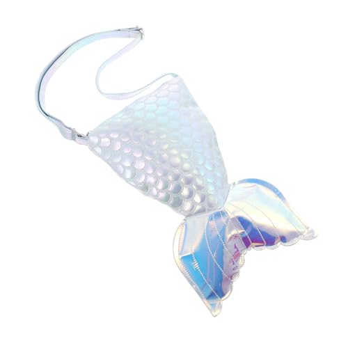 Garneck Stylische Umhängetasche Im Meerjungfrauenschwanz-Design Crossbody Bag Für Mädchen Leicht Tragbar Für Alltag Schule Und Partys von Garneck