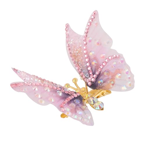 Garneck Süßer Beweglicher Schmetterling Haarclip für Damen Eleganter Haarschmuck Zarter Haarklammer Vielseitig für Alltag Party Hochzeit und Festliche Anlässe Modisches Accessoire von Garneck