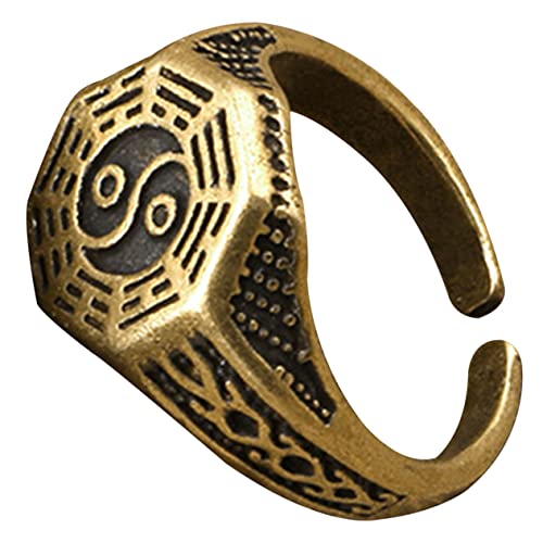 Garneck Taoismus Verstellbar Offener Schmuck Design Geeignet für Kostümpartys Hochzeiten und Täglichen Gebrauch Langlebigem Gefertigt von Garneck