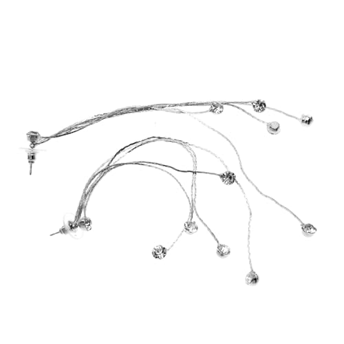 Garneck Tassel Ohrringe mit Funkelnden Strasssteinen Lange Dangle Ohrhänger für Damen Stilvolle Ohrpendants Modischer Schmuck für Alltag und Festtage von Garneck