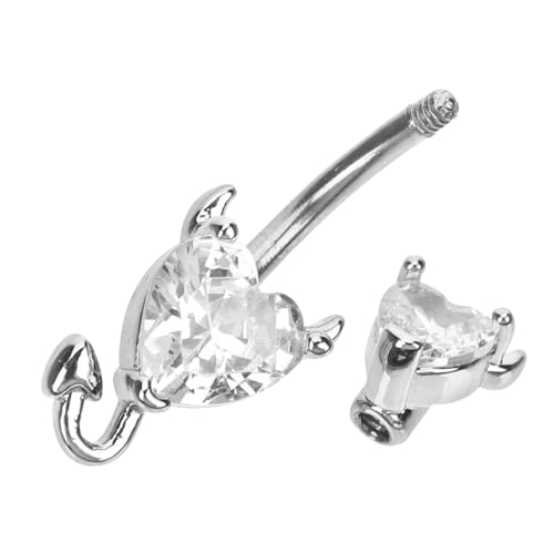 Garneck Teuflischer Bauchnabelring mit Elegantem Design Piercing Schmuck für Frauen für Partys und Strand Outfits Hautfreundlich und von Garneck