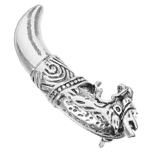 Garneck Tierbrosche Wolf Kopf Anstecknadel Metall Schmuck für Krawatten und Schals Elegantes Accessoire im Retro Design Einzigartiges Abzeichen für Frauen Details von Garneck