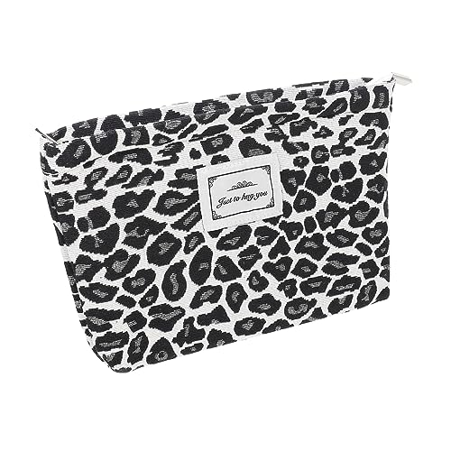 Garneck Tragbarer Reise Kulturbeutel Mit Großem Fassungsvermögen Kosmetiktasche Für Damen Leopard Design Mehrzweck Make up Tasche Für Reisen Und Unterwegs von Garneck