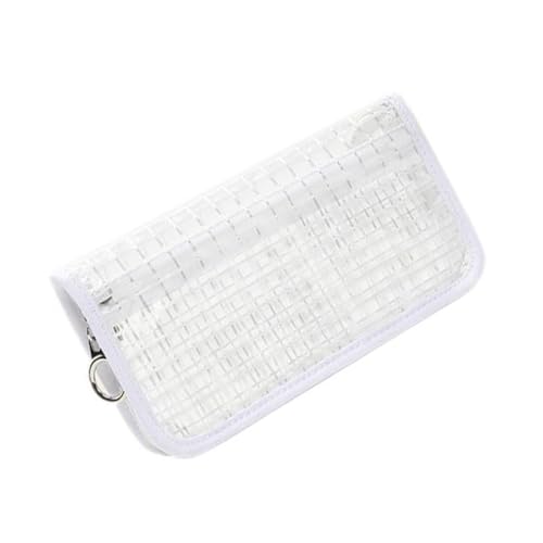 Garneck Transparente Plaid Münztasche aus PVC Tragbare Handy Geldbörse mit Wasserdichtem Leicht zu Reinigendem Material Multifunktional für Alltag Reisen und Business Zufällige Farbe von Garneck