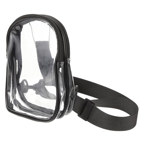 Garneck Transparente Umhängetasche Verstellbar PVC Sporttasche Crossbody Brustbeutel Unisex für Stadion Konzert Outdoor Reise von Garneck