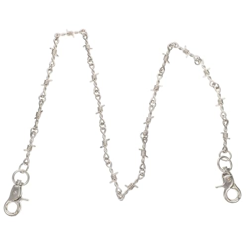 Garneck Trendige Metall Hosenkette im Punk Hip Hop Stil Modisches Accessoire für Damen und Herren für Jeans und Kreative Outfits von Garneck