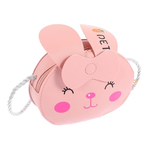 Garneck Umhängetasche Mini Crossbody Bag mit Süßem Hasenmotiv Verstellbarem Schultergurt Strapazierfähigem Material Geeignet für Mädchen und Jungen für Alltag Ausflüge und Partys von Garneck
