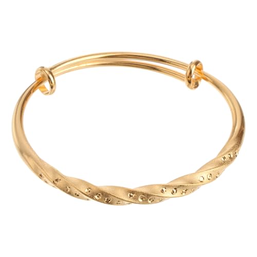 Garneck Verstellbarer Damen Armreif aus Vergoldetem Kupfer Offenes Design Langlebiger Modeschmuck Rostfrei und Korrosionsbeständig für Geburtstag Weihnachten Valentinstag und von Garneck