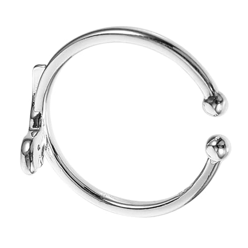 Garneck Verstellbarer Dinosaurier Ring Damen Offener Kupfer Fingerring Modisch Komfortabel Alltag Schmuck von Garneck