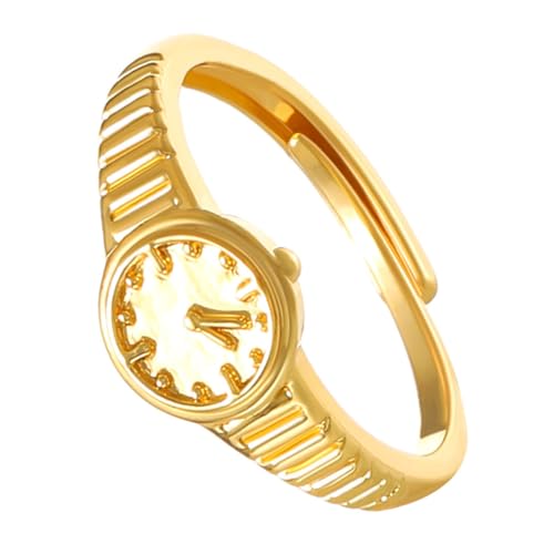 Garneck Verstellbarer Damenring Metall Süßer Fingerring Zierlicher Ring für Frauen Vielseitig für Hochzeiten und Partys Einzigartiger Schmuck von Garneck