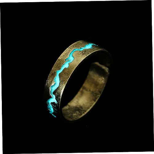 Garneck Verstellbarer Modischer Finger Ring mit Crack Design Antik Silber Schmuck Kreativer Öffnungsring in Blau grün Trendiger Unisex Schmuck für Alltag und Feierlichkeiten Garneck Verstellbarer Modischer Finger Ring mit Crack Design Antik Silber Schmuck Kreativer Öffnungsring in Blau grün Trendiger Unisex Schmuck für Alltag und Feierlichkeiten von Garneck