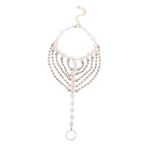 Garneck Verstellbares Fußarmband mit Funkelnden Perlen und Strass Elegantes Schmuckstück für Sommerpartys und Strandmode Ergänzung für Besondere Anlässe Garneck Verstellbares Fußarmband mit Funkelnden Perlen und Strass Elegantes Schmuckstück für Sommerpartys und Strandmode Ergänzung für Besondere Anlässe von Garneck